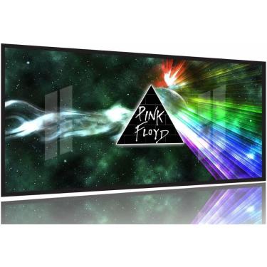 Imagem de Quadro Decorativo Pink Floyd Logo130x60 Moldura Preta 2x2