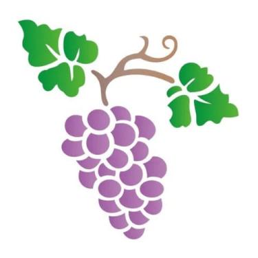 Imagem de Stencil de Acetato para Pintura OPA 10 x 10 cm - 787 Uvas