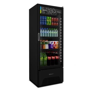 Imagem de Visa Cooler Refrigerador Expositor de Bebidas Vertical 2 a 8ºc 370L Vb40ah 220v All Black Metalfrio