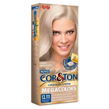 Imagem de Tintura Creme Cor & Ton Megacolors Louro Super Platinado 12.111