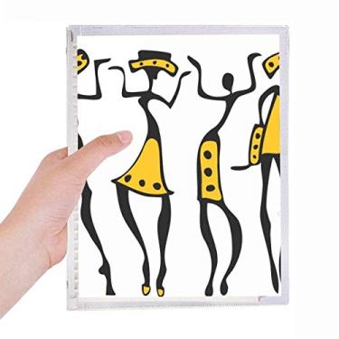 Imagem de Caderno de desenho de totens pretos aborígenes da África Primitive Africa Diário Recarregável Diário Papelaria