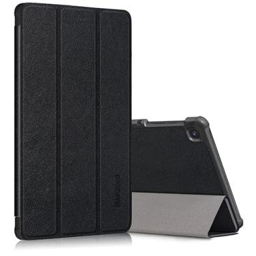 Imagem de Capa Smart Case Compatível Samsung Galaxy Tab A 8" SM-T290 T295 T297 (Preto) Leve, PU de qualidade,Anti-impressões digitais,Resistente a arranhões