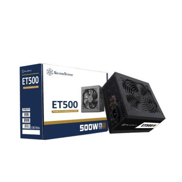 Imagem de Fonte 500W SilverStone ET500 - PFC Ativo - Eficiência 80% - 80 PLUS® Bronze - SST-ET500