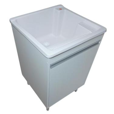 Imagem de Gabinete De Lavanderia em MDF com tanque de Fibra 40 Litros Cor do Tanque:Branco