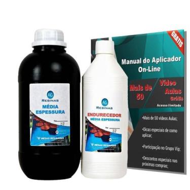 Imagem de Resina AG Epoxi Media Espessura de 1kg - Resinas Ag