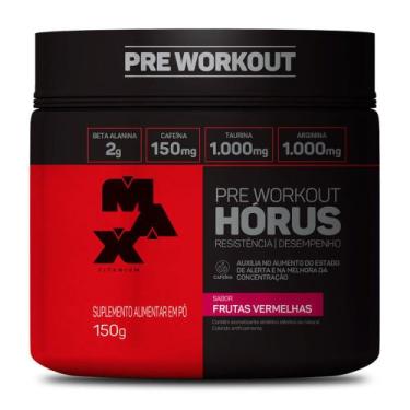 Imagem de Horus Pre Workout Max Titanium Sabor Frutas Vermelhas 150g, 150g