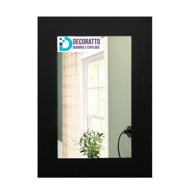 Imagem de Espelho de luxo Preto40x50 para decoração, casa, salão. - Decoratto Qu