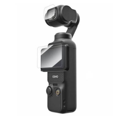 Imagem de Kit de Películas para Câmera DJI Osmo Pocket 3 Vidro Temperado - Teles