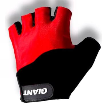 Imagem de Luva Meio Dedo ciclismo treino academia cross fit Giant Confort (Vermelho, Médio)
