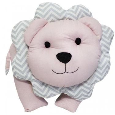 Imagem de Almofada Decorativa Leãozinho - NoBrand, Rosa