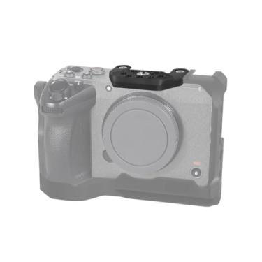 Imagem de BGNing Suporte de liberação rápida FX3 FX30 Half Cagec para moldura protetora Sony SLR 1/4 3/8 ARRI Adaptador de sapata fria para estabilizador de tripé ARCA (apenas placa superior)