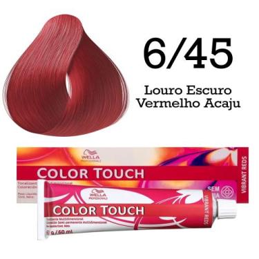 Imagem de Tonalizante Color Touch 6/45 Louro Escuro Vermelho Acaju  Wella Profes
