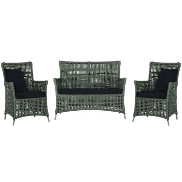 Imagem de  Jogo Sofá e 2 Poltronas de Área Igapó Alumínio