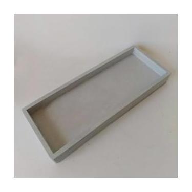 Imagem de Bandeja Retangular de Cimento(Kit com 2 Cinza)