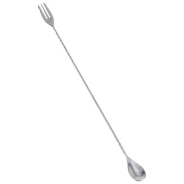 Imagem de Colher Bailarina em Aço Inox de Coquetel e Gin com Garfo 40cm Weck
