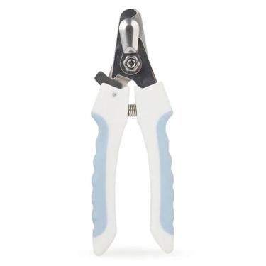 Imagem de Cortador de Unhas Pet Alicate Cachorro Gato Profissional Tamanho M ou G Premium Resistente (Azul C/Branco,M)