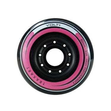 Imagem de Roda Para Patins 80mm 85a Volt Pink Rosa Traxart 3 Unidades