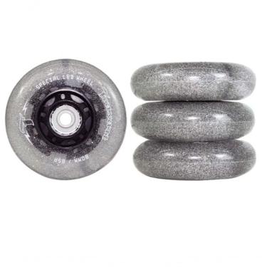 Imagem de Roda Glitter Led Special Prata 80mm/85a Jogo