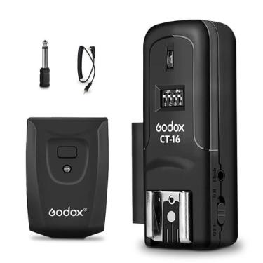 Imagem de Kit receptor de rádio sem fio Flash Trigger Godox CT-16