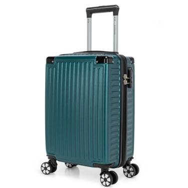 Imagem de Mala de Bordo 10Kg Pequena Anac Lequeen Cadeado Rodas 360 (Verde-Escuro)