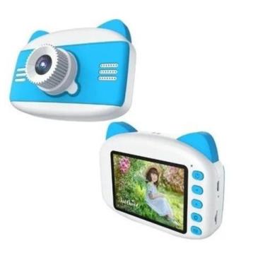 Imagem de Mini Câmera Digital Infantil Criança Hello Kitty - prime, Azul