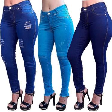 Imagem de Kit c/ 3 Calças Jeans Mulher Hot - Apollogy, 38