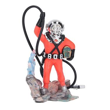 Imagem de Ação Aérea Aerjadora Divery Decoração de Aquário Requintado Tanário de Peixes Divertido Material Plástico Durável Seguro para Água Doce Água Salta Tanques de Peixes (Vermelho)