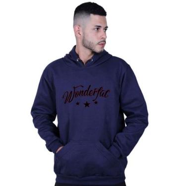 Imagem de Moletom Canguru Unissex Wonderful - LAFRE, Azul marinho, M