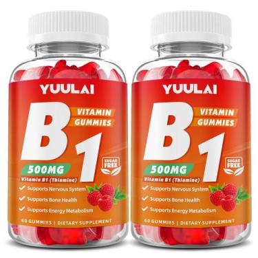 Imagem de Gomas de vitamina B1 YUULAI 500 mg com magnésio 120 unidades x 2