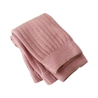 Imagem de Meias De Algodão Para Meninas, Ajuste Slim, Meia-Calça Tricotada Para 