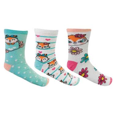 Imagem de Meia Keny Infantil Kit c/ 3 V Pares 10020