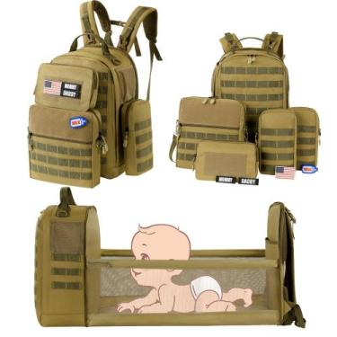 Imagem de Mochila para Fraldas MABOZOO Baby Combo - Com Trocador