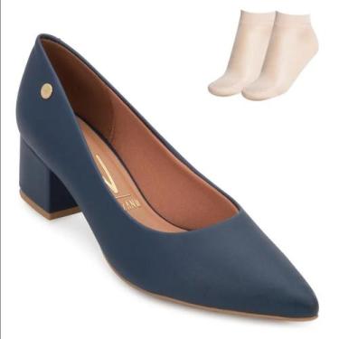 Imagem de Sapato Vizzano 1220315 Esporte Salto Médio Sola Grossa Pelica Feminino