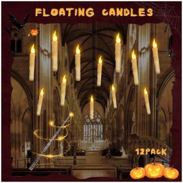 Imagem de Velas flutuantes LOISVI Magic Halloween Flameless LED x12