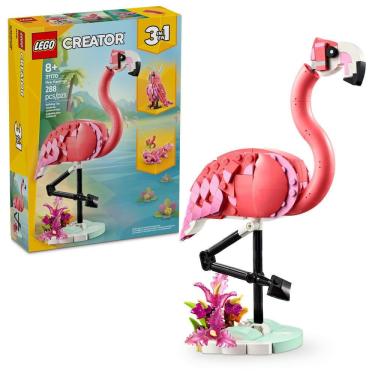 Imagem de Blocos de Montar - Animais Selvagens - Flamingo Rosa LEGO DO BRASIL
