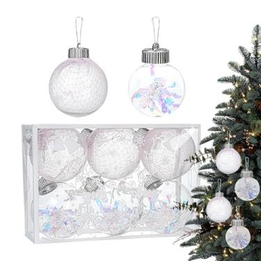 Imagem de Bohany Enfeites De Natal Em Forma De Bola | Decoração Transparente,Bolas para Árvore - Para Centro Comercial Quarto Janela Loja Casa Festa Feriado Festival