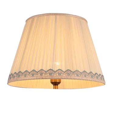 Imagem de lamp shades Abajur plissado de tecido feito à mão, luminária de mesa, piso, capa de reposição em formato de leque, 7,87" superior x 11,81" inferior 8,66"(Figure 1)