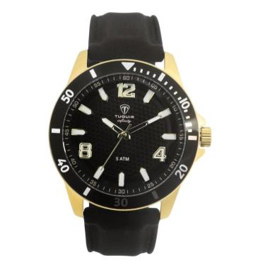 Imagem de Relógio Masculino de Aço Tuguir Analógico Infinity 9169B Dourado e Preto