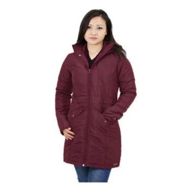 Imagem de Casaco sobretudo acolchoado feminino Com Capuz Removível - BLACK SAND,