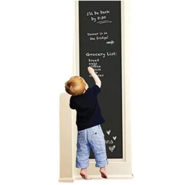 Imagem de Adesivo Lousa Quadro Negro Preto Fosco 2m x 45cm - Autocolante, Superfícies Lisas, Cria Espaço para Anotações e Decoração