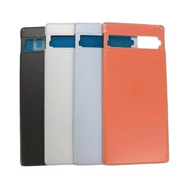 Imagem de SHOWGOOD Capa de bateria para Google Pixel 7A capa traseira da porta traseira peças de reposição para Google Pixel 7A bateria traseira peças de reposição (azul)