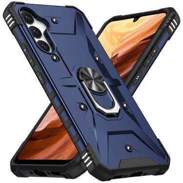Imagem de SORAKA Capa para Samsung Galaxy A54 5G com suporte para anel,PC rígido e TPU macio,proteção dupla 2 em 1,compatível com suportes magnéticos para carros