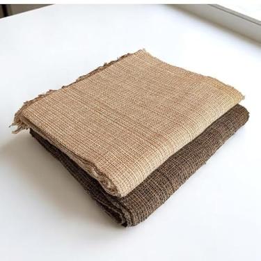 Imagem de Kit 2 Mantas Para Sofá Luxo Terracota 120x210 cm – Decoração e Proteção de Sofá com Detalhes em Franja (Marrom Mesclado/Caramelo)