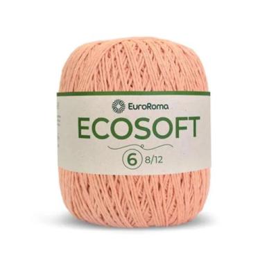 Imagem de Barbante euroroma ecosoft 06 fios cor 700 salmão unidade