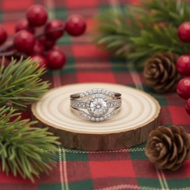 Imagem de 1 anel quadrado geométrico incrustado brilhante para mulheres requintadas joias finas vida diária namoro decoração para festa de formatura, Cobre, Sem pedra preciosa