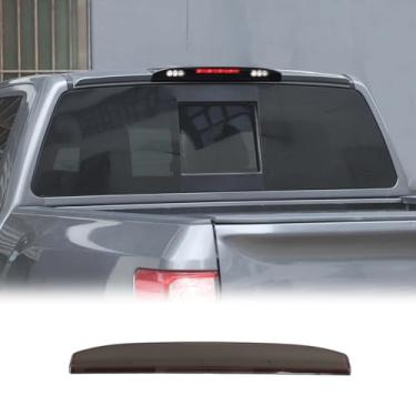Imagem de Acabamento da tampa da terceira luz de freio fumê compatível com Nissan Titan 2016-2024, 3ª capa de luz de freio de montagem alta, acessórios decorativos de lâmpada traseira de freio ABS