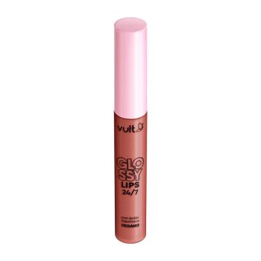 Imagem de Gloss Labial Vult Glossy Lips 24/7 Cor Pêssego Cintilante 5,2ml