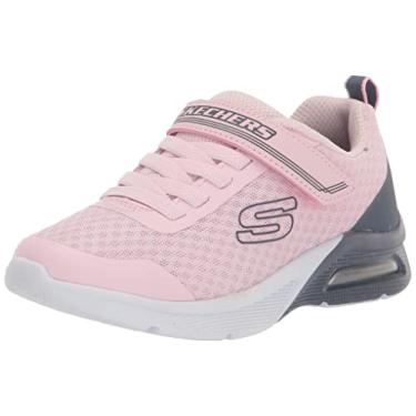 Imagem de Skechers Tênis infantil unissex Microspec Max, Rosa claro, 16