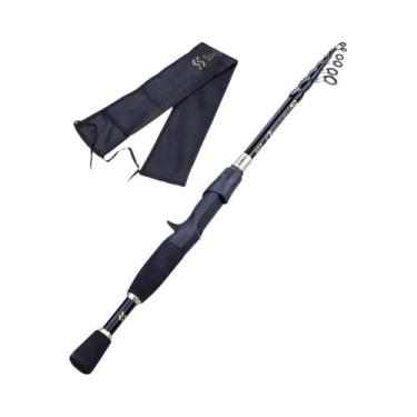 Imagem de Vara De Pesca Telescópica Ultralight Em Fibra De Carbono 2.1m 2.4m Par