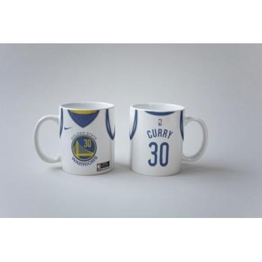 Imagem de Caneca Basquete Warriors Curry 30 Porcelana Personalizada 325ml (Branco)